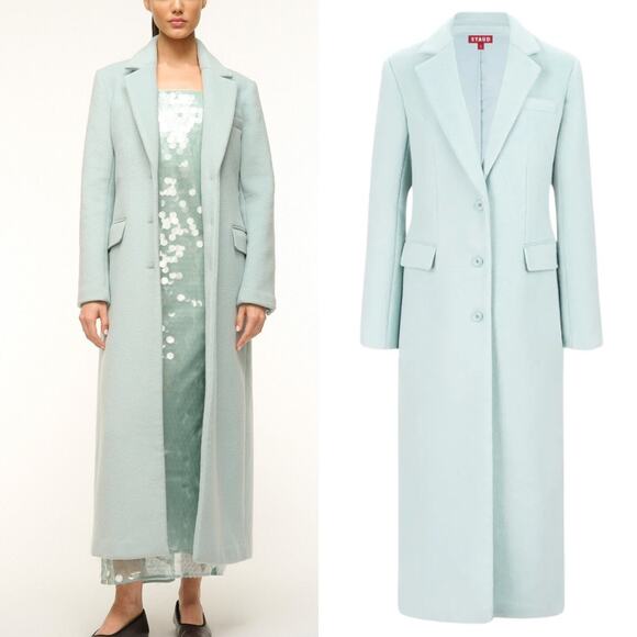 NWT NEW STAUD Sanza Wool Blend Coat - Picture 1 of 9